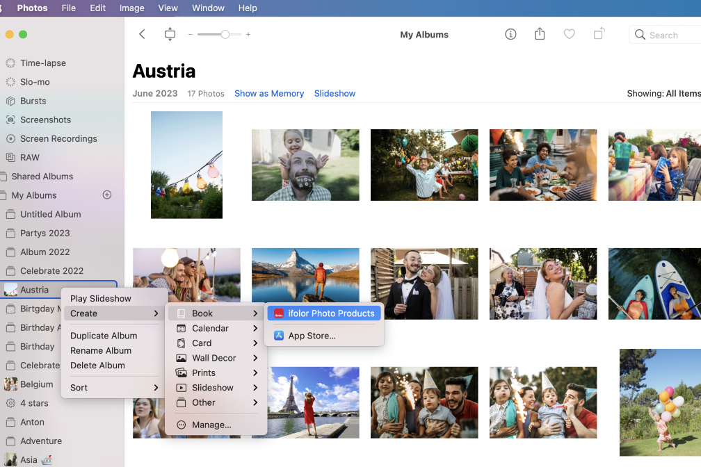 ifolor Fotoprodukte direkt in der MacOS Fotos App erstellen und bestellen