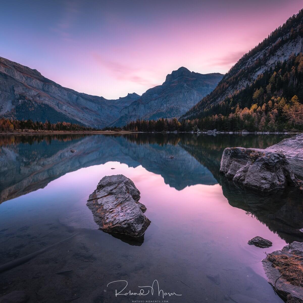 Lac de Derborence, Wallis, Schweiz – Fine Art Photography von Roland Moser