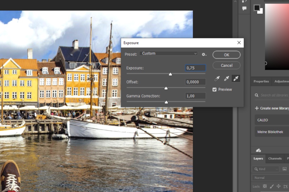Korrektur von Belichtung in Photoshop Korrektur von Belichtung in Photoshop