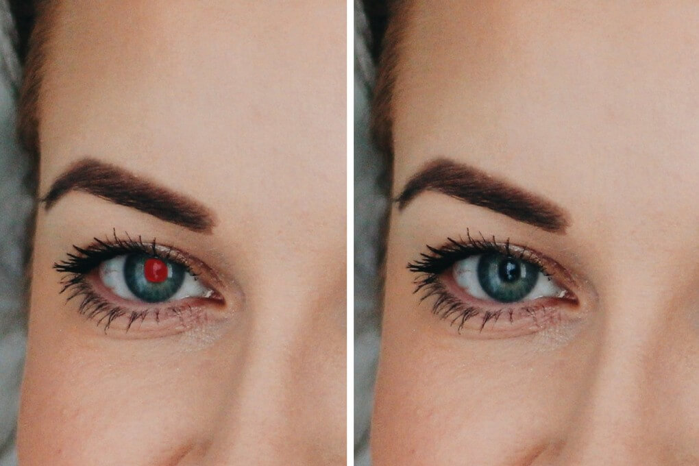 Rote Augen auf Bildern vermeiden und retuschieren