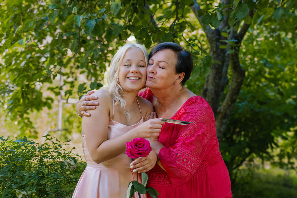Anna kiitoskortti jo juhlissa Anna kiitoskortti jo juhlissa
