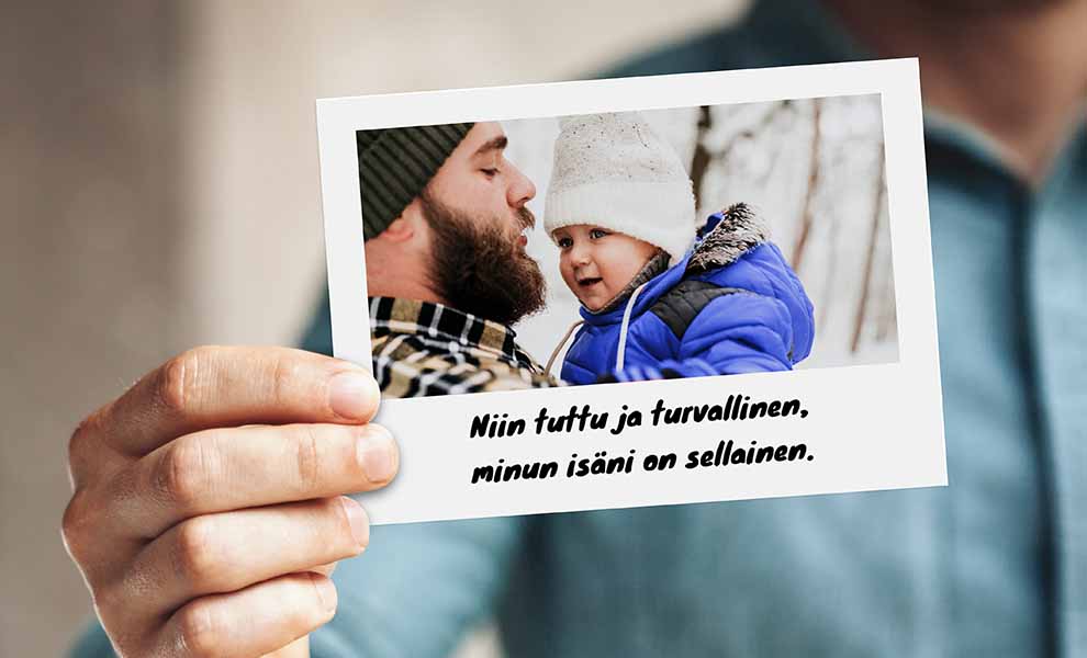 Runo isänpäiväkorttiin Runo isänpäiväkorttiin