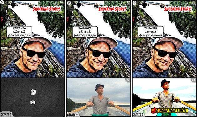 Comic Book -sovellus Comic Book -sovellus