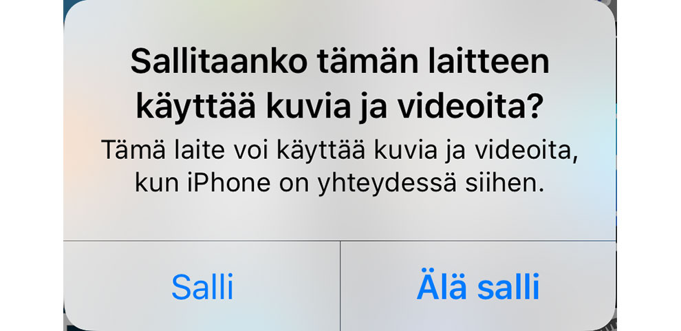 Salli puhelimen kuvien käyttö tietokoneella Salli puhelimen kuvien käyttö tietokoneella