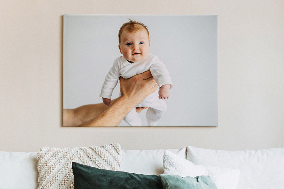 Canvastavla av babybild Canvastavla av babybild