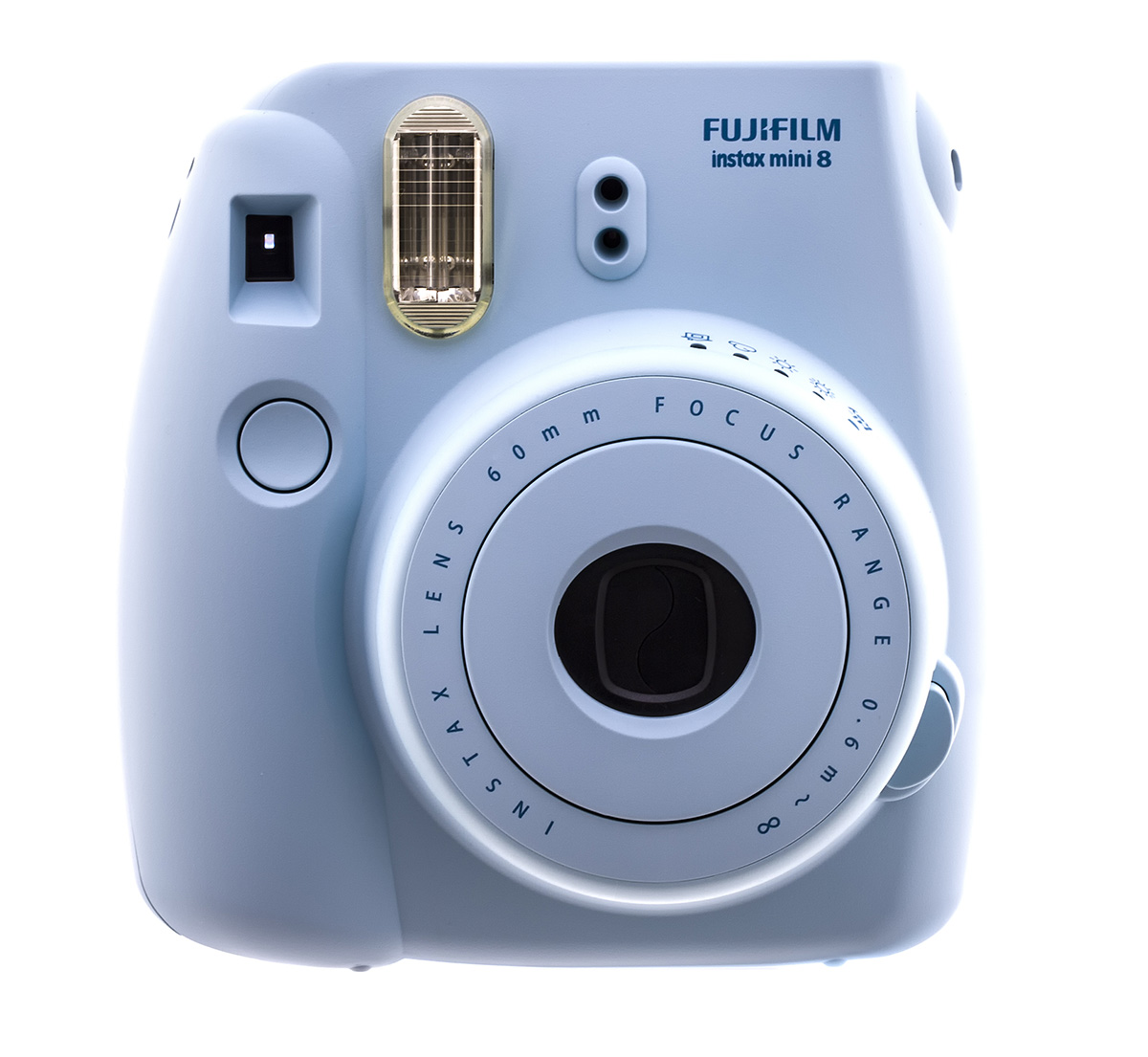 Eine Sofortbildkamera der Firma Fuji aus der Instax mini-Reihe
