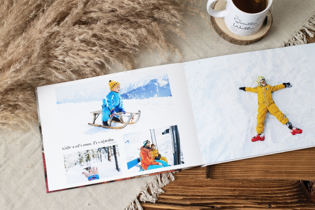 Winterfotobuch – winterliche Ideen für dein Fotoalbum.