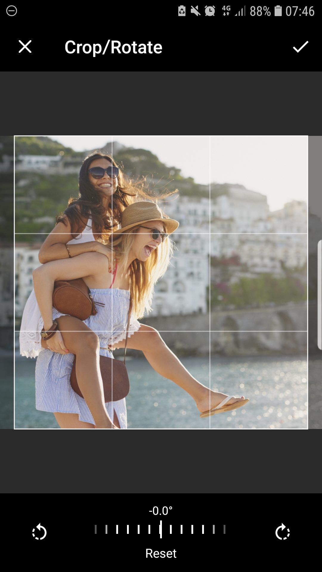You can change the cropping and rotation of the image at any time. You can change the cropping and rotation of the image at any time.