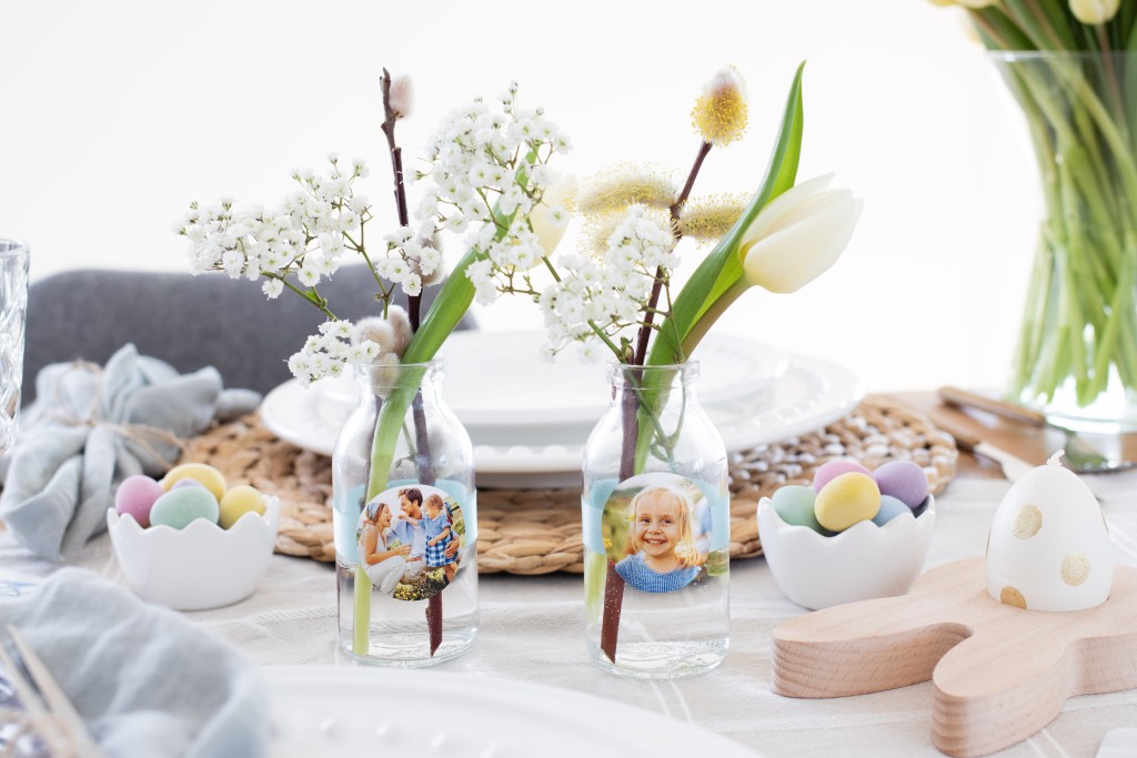 DIY-Tischdekoration und Geschenkideen für Ostern.