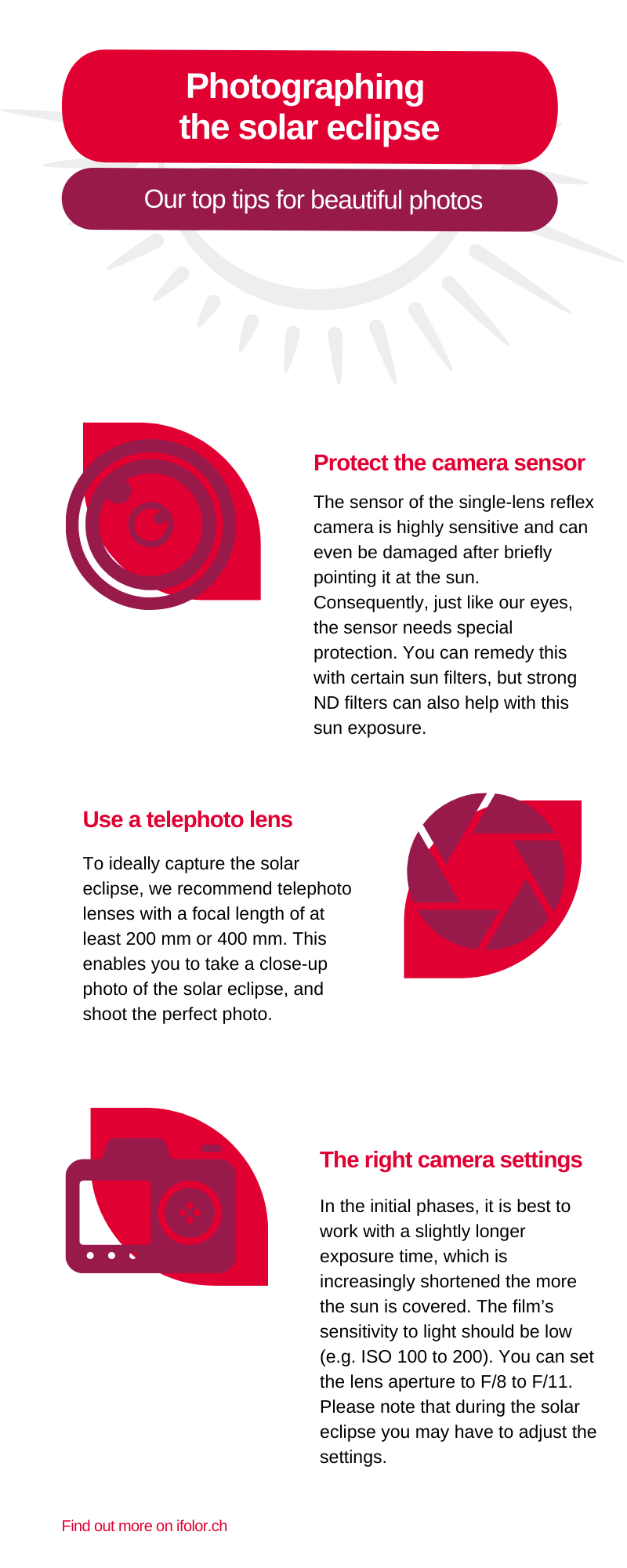 Photographing the solar eclipse: Our top tips for beautiful photos Photographing the solar eclipse: Our top tips for beautiful photos