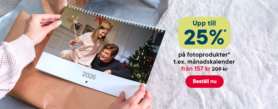 Fotoprodukter upp till -25 %