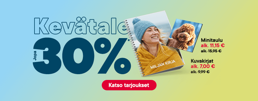 Kevätale jopa -30 %