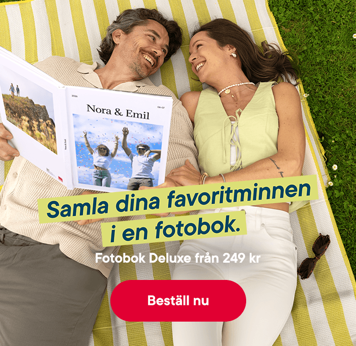 Samla dina favoritminnen i en fotobok