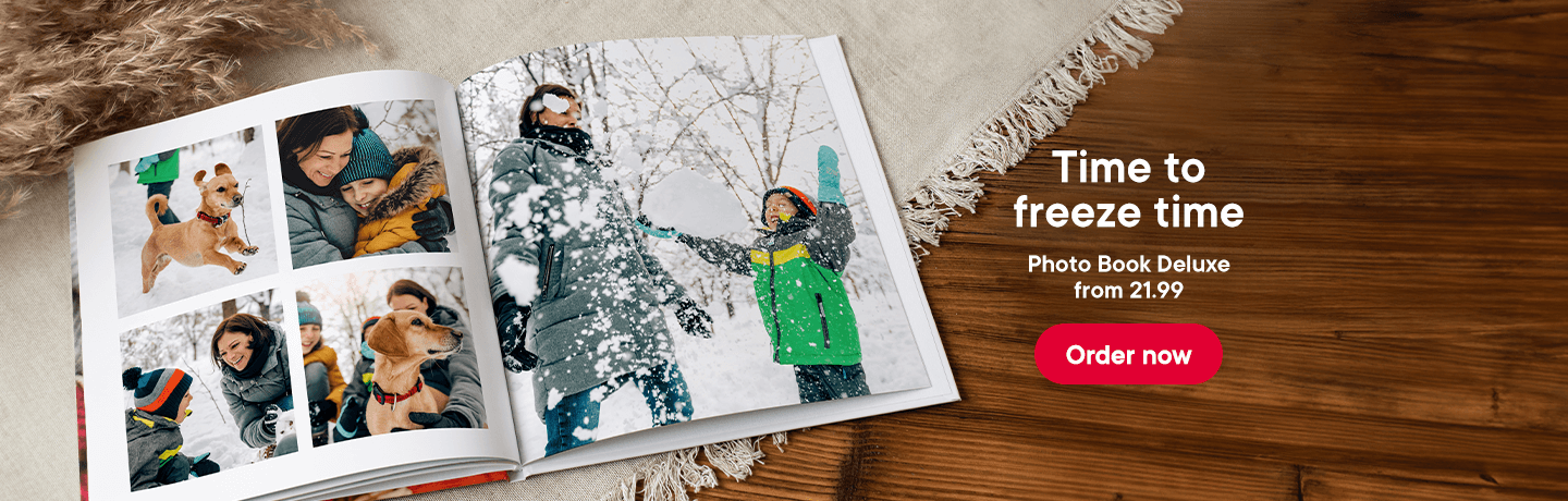 Time to freeze time with photo book Deluxe