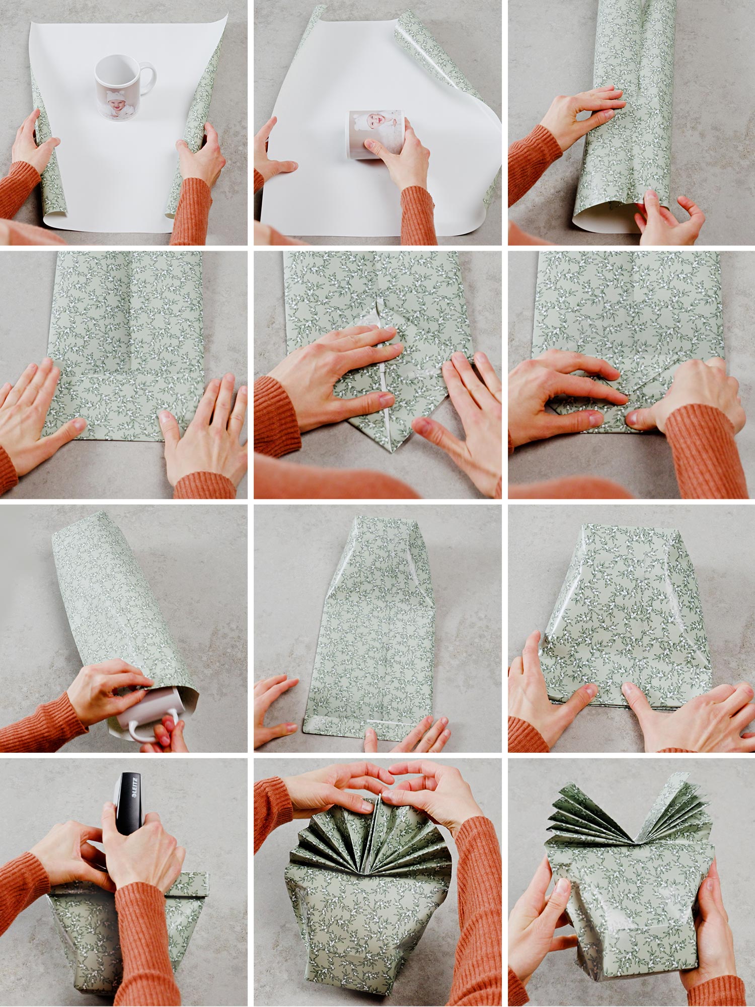 Step-by-step instructions for making a bow tie package