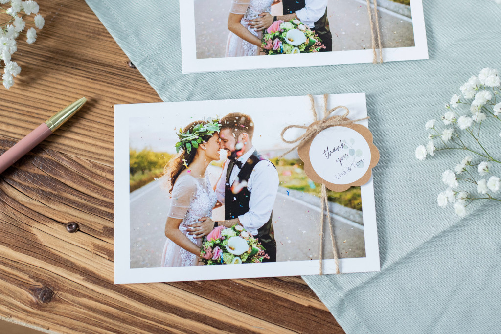 Teaser%20Dankeskarten%20Hochzeit Design individual wedding thank you cards