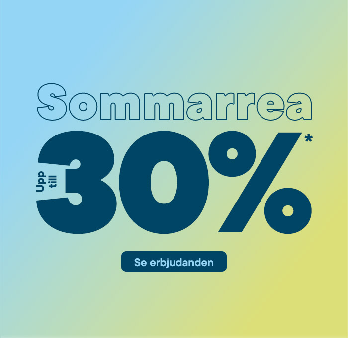 Sommarrea upp till -30%