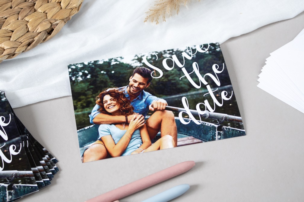 Cartolina fotografica come save the date per il matrimonio Cartolina fotografica come save the date per il matrimonio