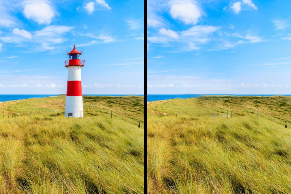 Pferderennen Photoshop: supprimer ou déplacer des objets