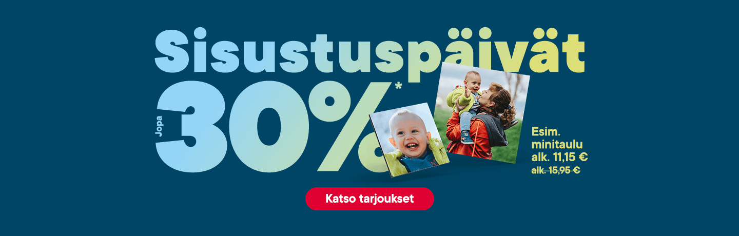 Sisustuspäivien tarjoukset jopa -30 %
