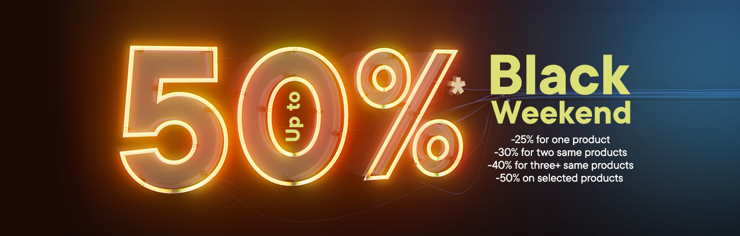 Black Weekend, up to -50 %