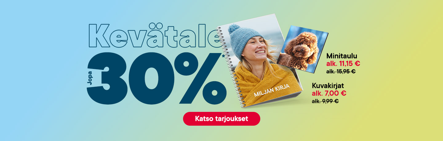 Kevätale jopa -30 %