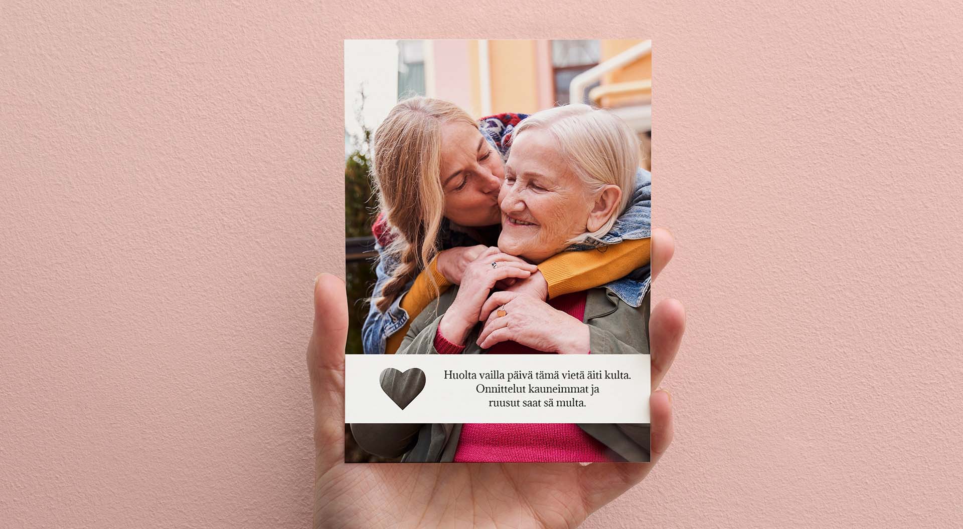 Card with a poem for grandmother on Mother's day