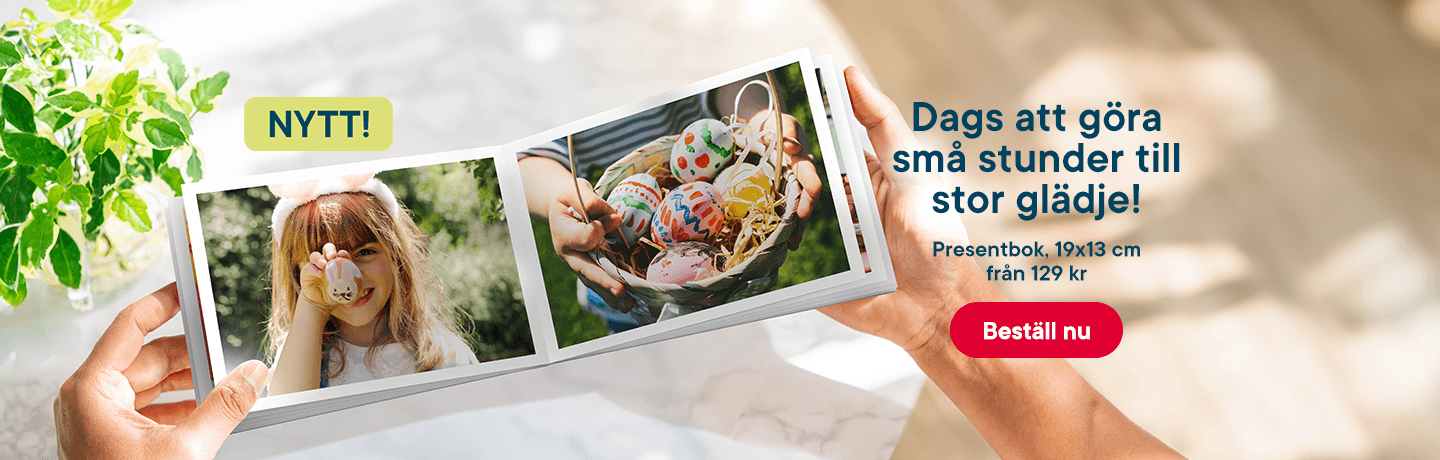 Nytt: Presentbok 13x19 cm