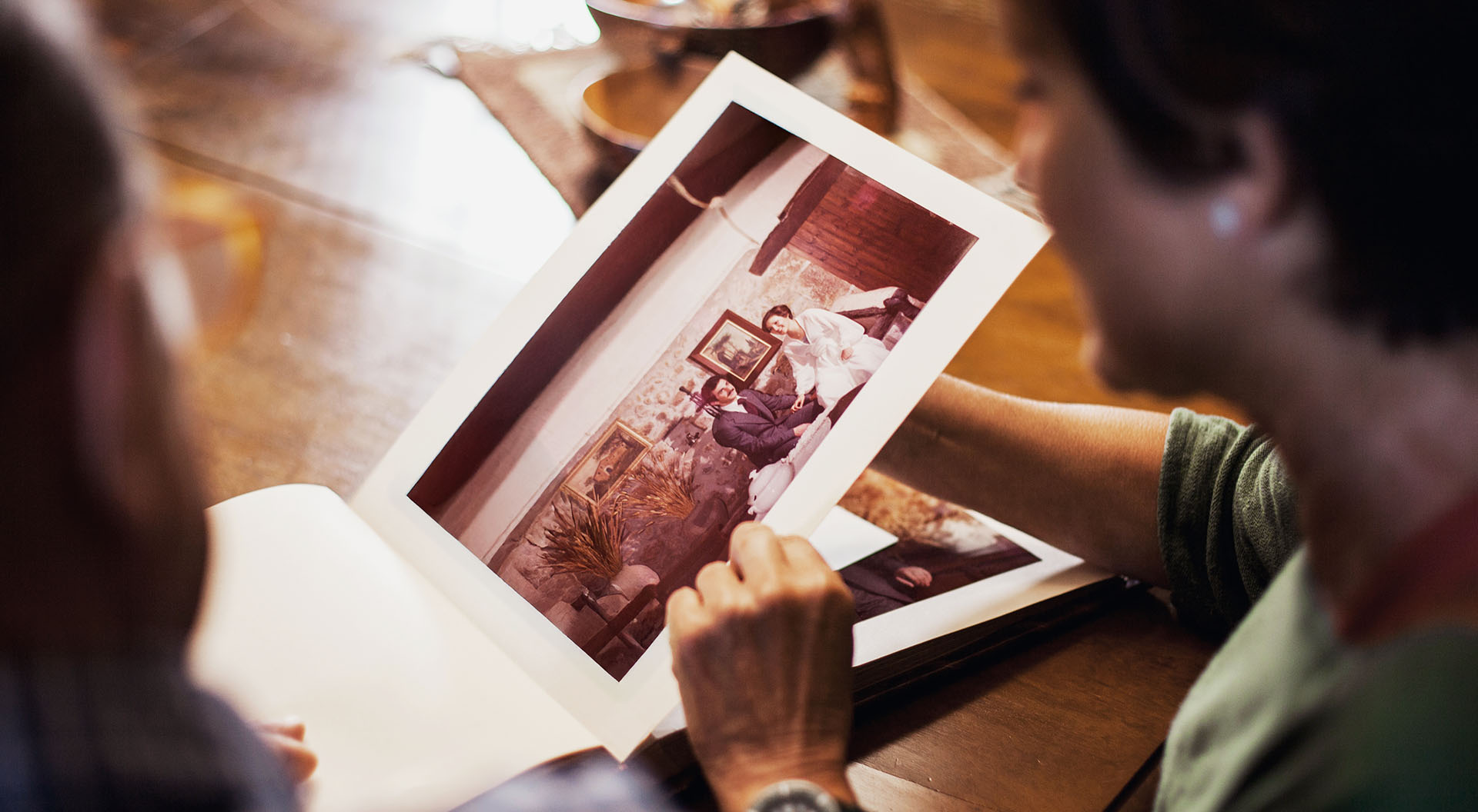 Turn scanned photos into a photo book