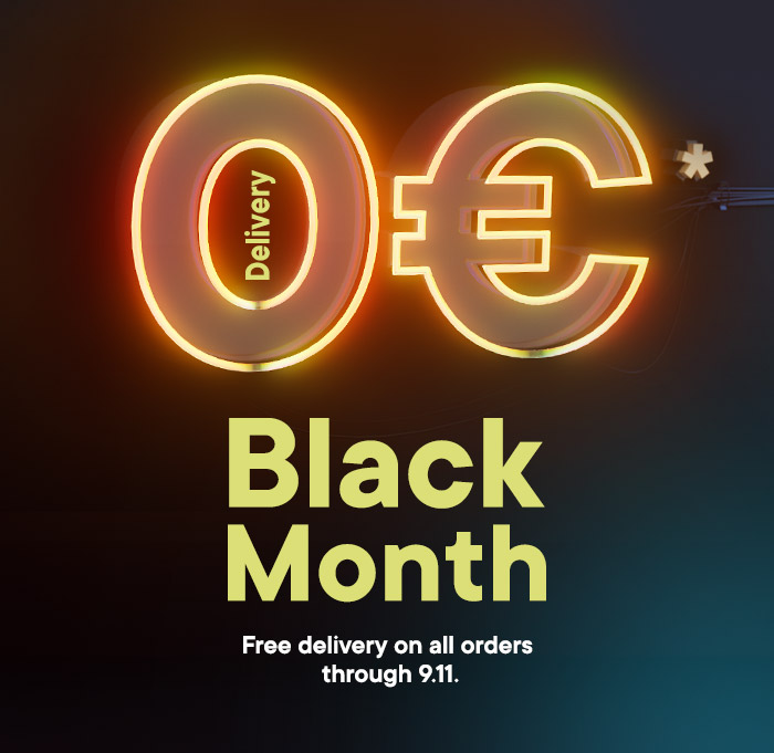 Free delivery on all orders until 9.11.