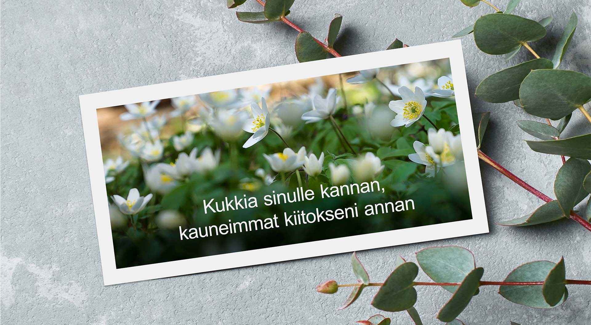 Äitienpäiväkortti omasta kuvasta