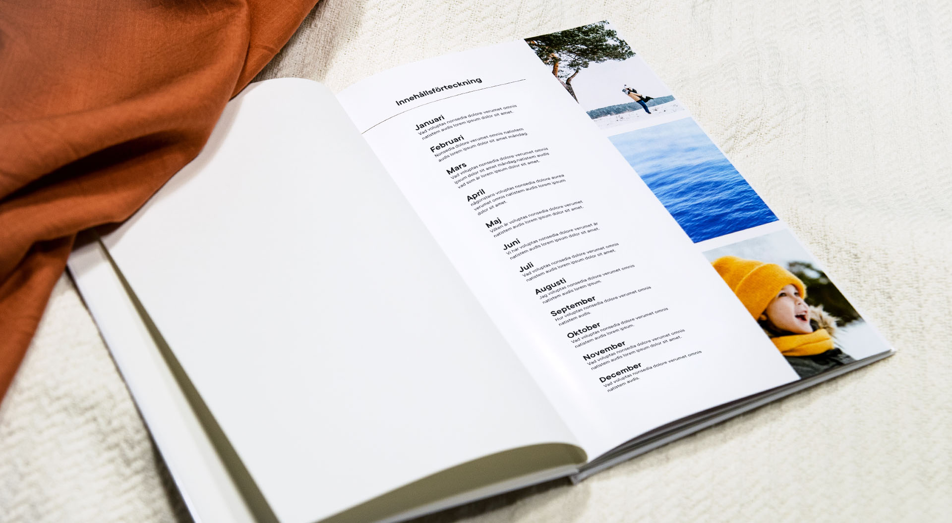 Innehållsförteckning för årsboken