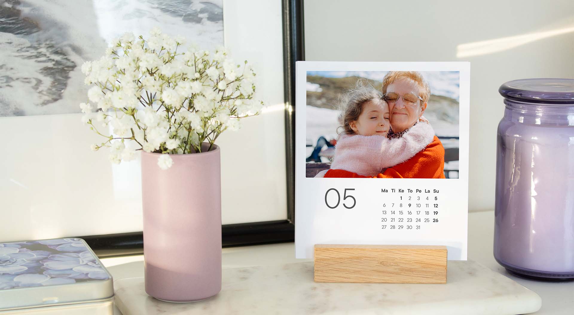 Desk calendar for mother's day gift