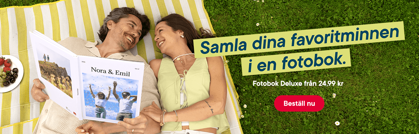 Samla dina favoritminnen i en fotobok