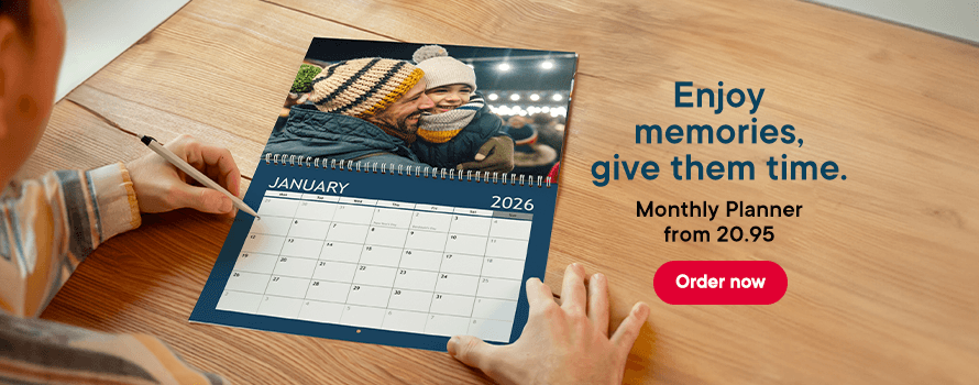 Enjoy memories, give them time. Order a calendar!