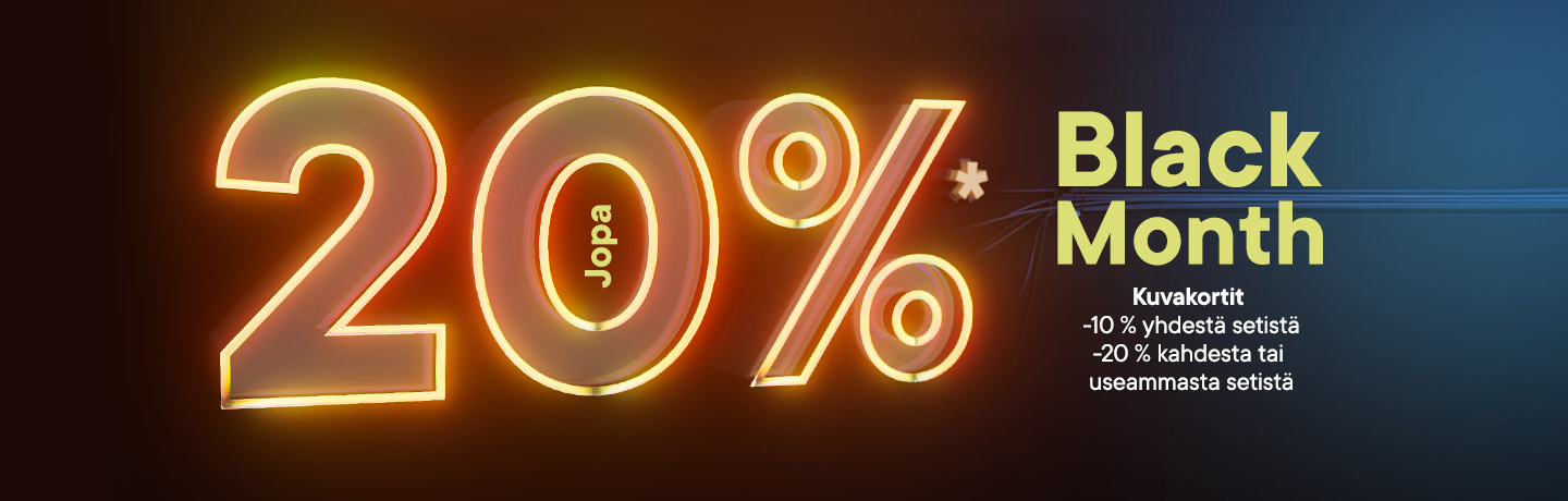 Kuvakortit 10 kpl seteissä jopa -20 %