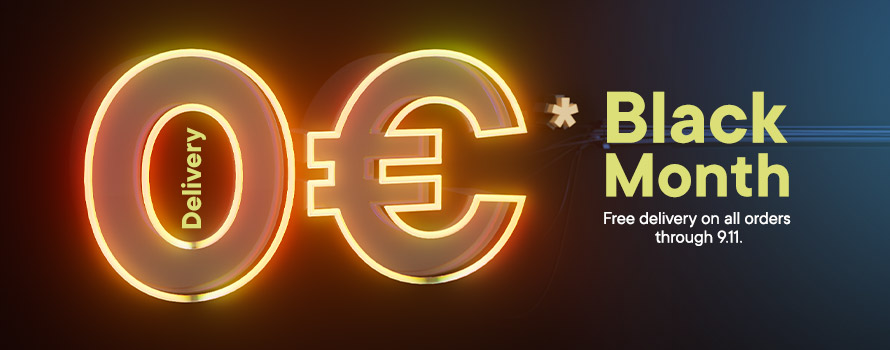 Free delivery on all orders until 9.11.