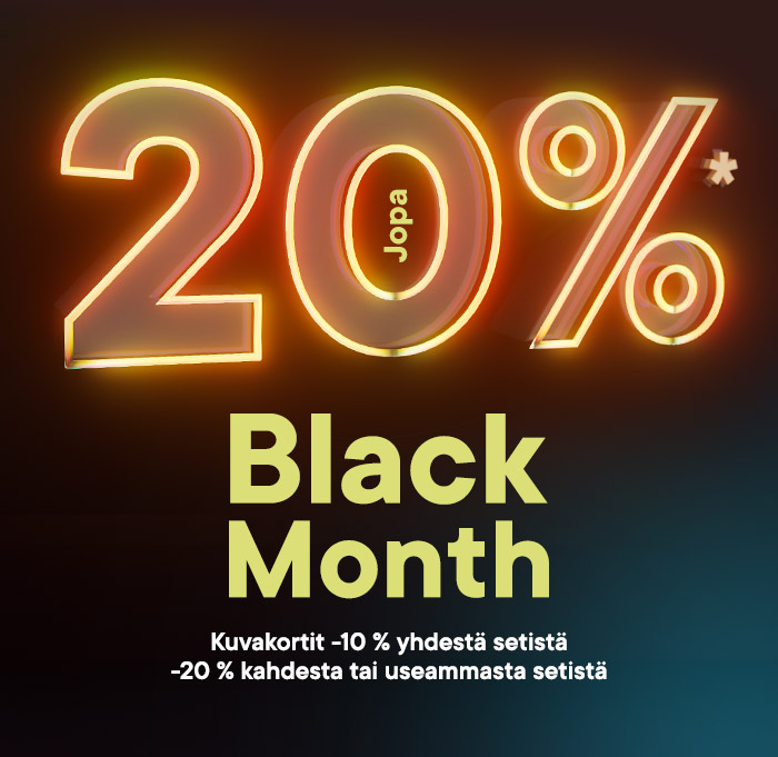 Kuvakortit 10 kpl seteissä jopa -20 %