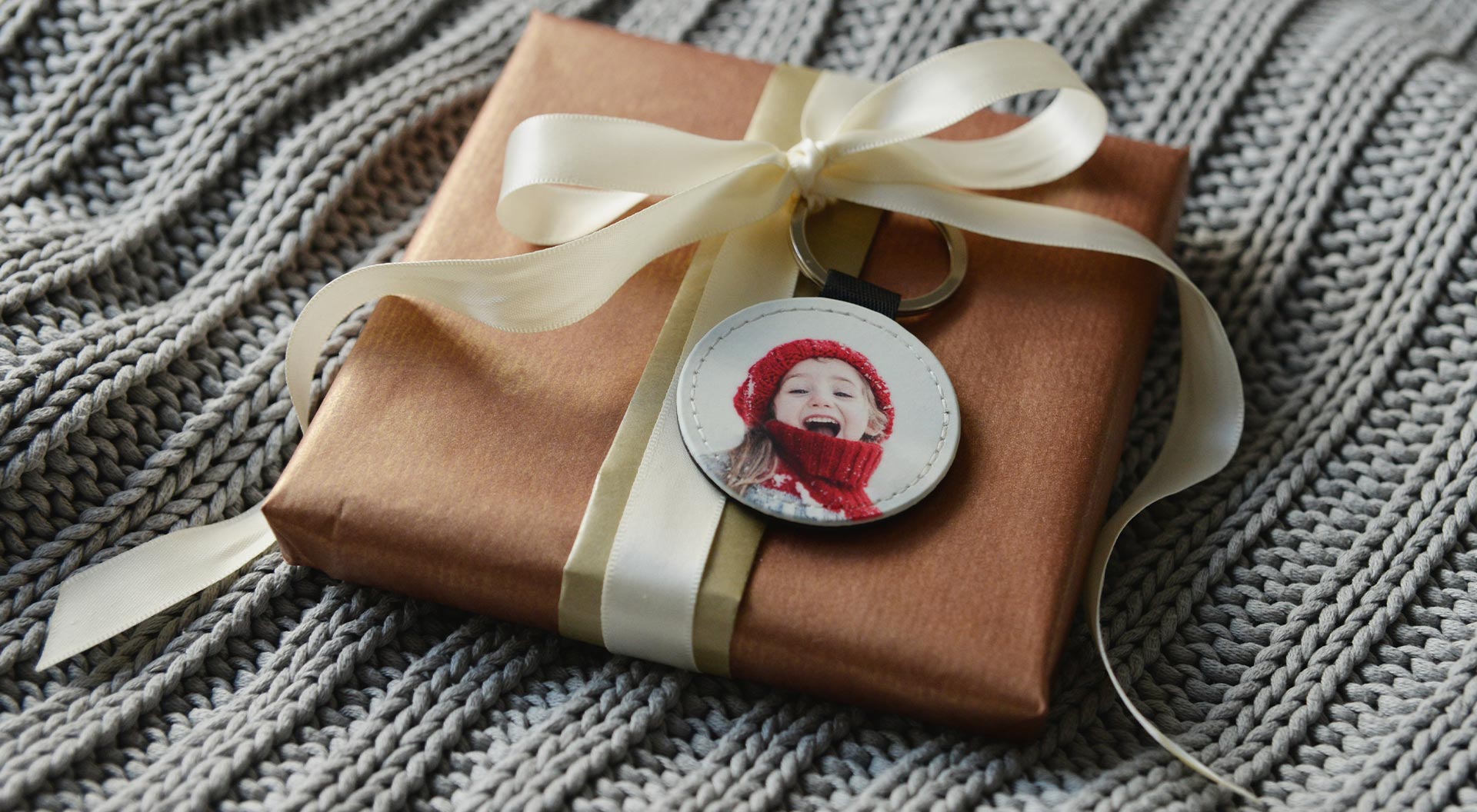 Nyckelring som paketkort