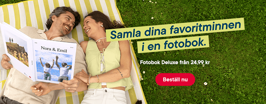 Samla dina favoritminnen i en fotobok