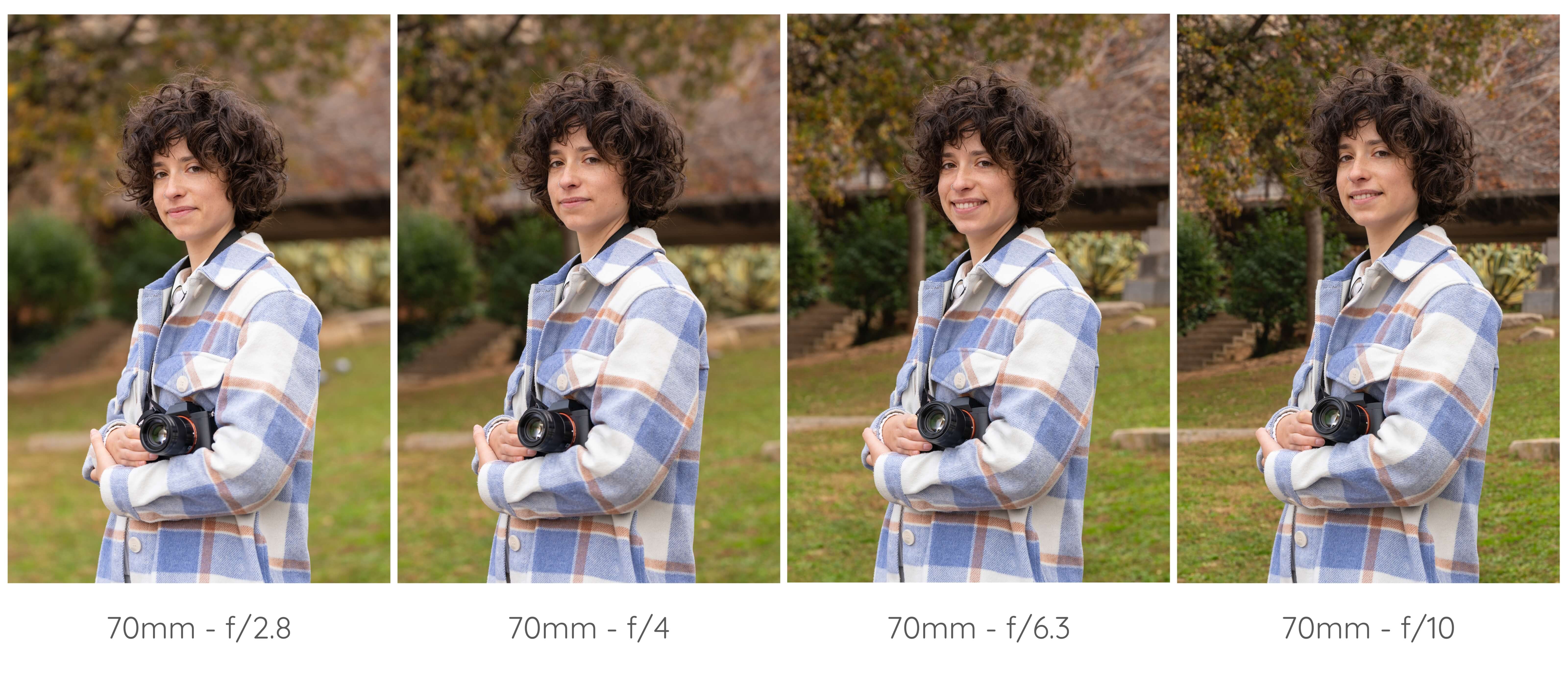 An example of the different f-numbers and the effect it has on the depth of field An example of the different f-numbers and the effect it has on the depth of field