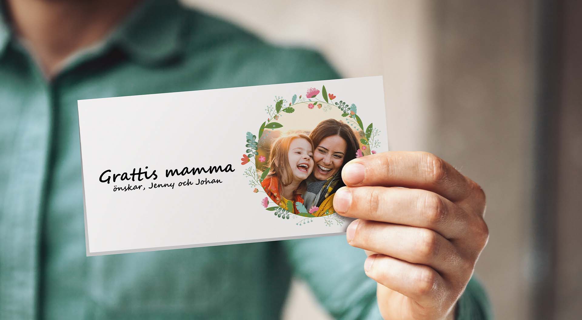 Morsdagskort med egna foton