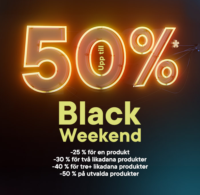 Black Weekend, upp till -50 %