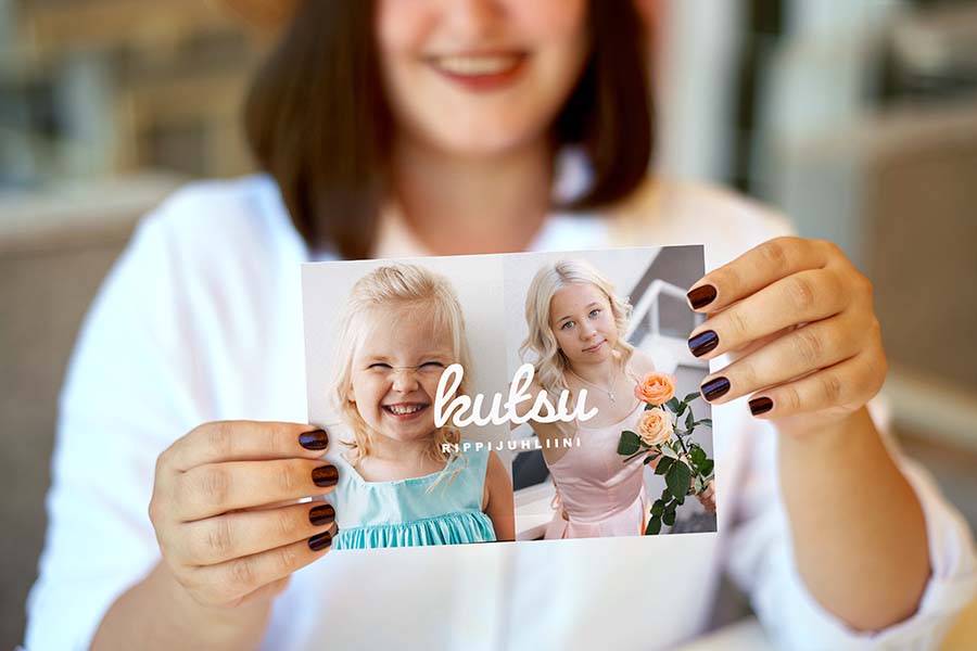 Näin suunnittelet itse persoonalliset kutsukortit rippijuhliin