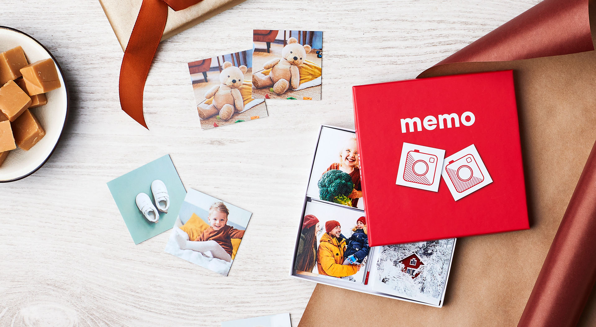 En hemgjord present till ett barn: Ett minnesspel med bekanta ansikten