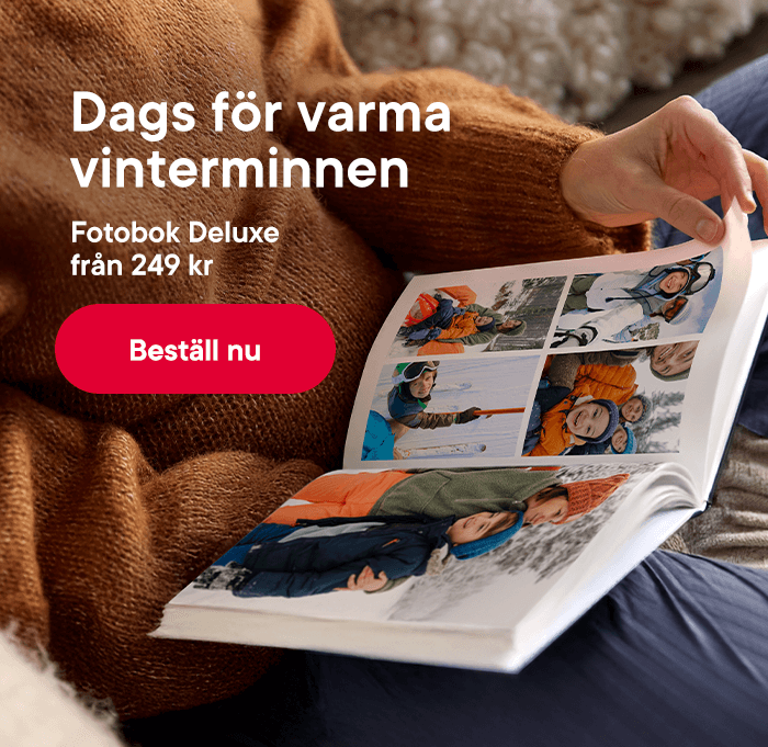 Beställ Deluxe-boken med vintersemesterminnen från 249 kr