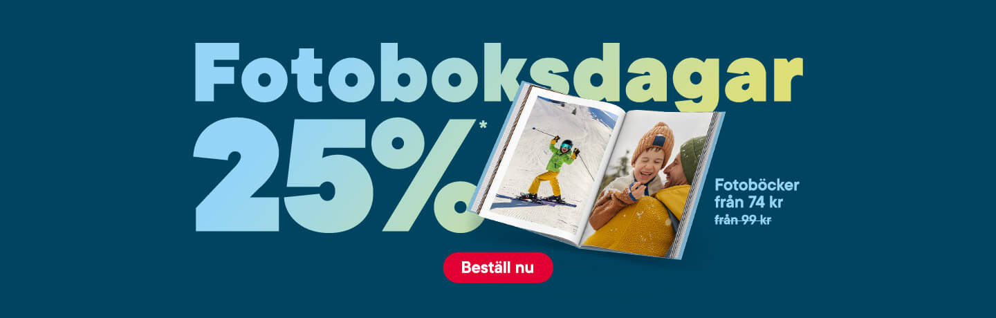 Fotoboksdagar - fotoböcker -25 %