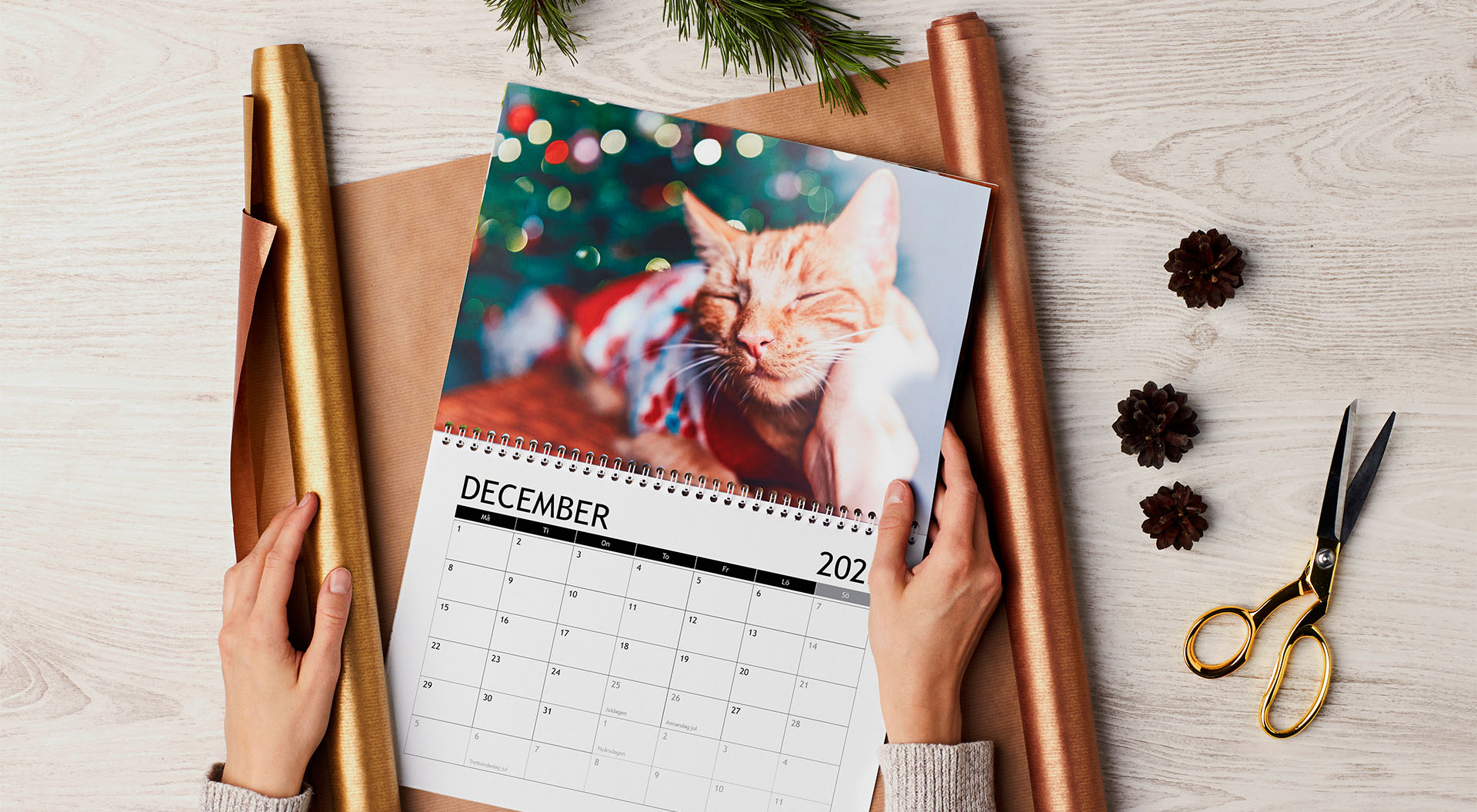 En personlig present till föräldrar: en fotokalender med delade ögonblick