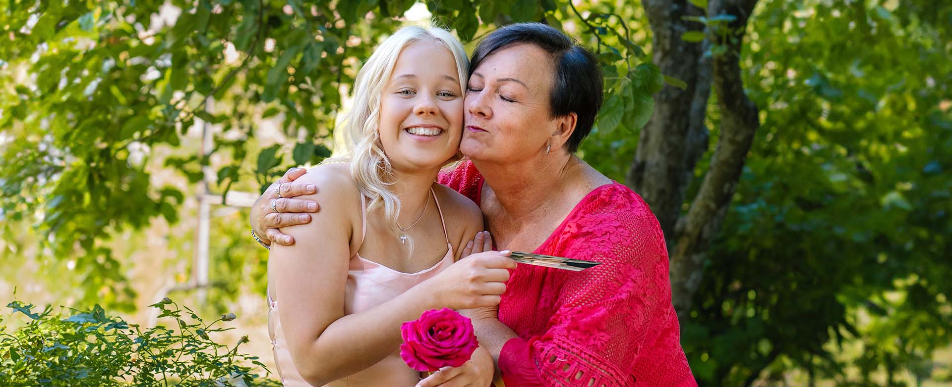 Anna kiitoskortti jo juhlissa