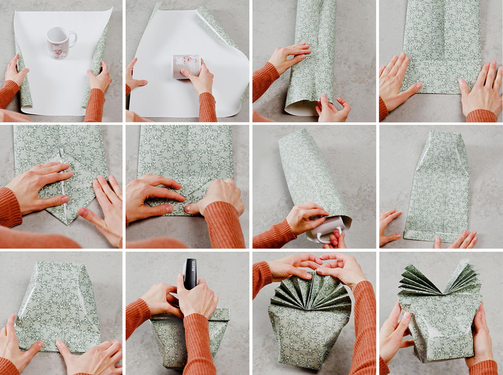 Step-by-step instructions for making a bow tie package